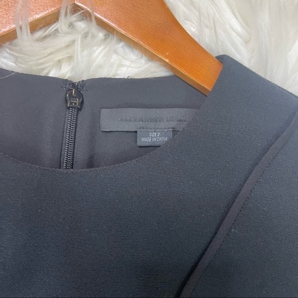 Alexander Wang Black Long Sleeves Bodycon Silk Lined Dress - Picture 8 of 15